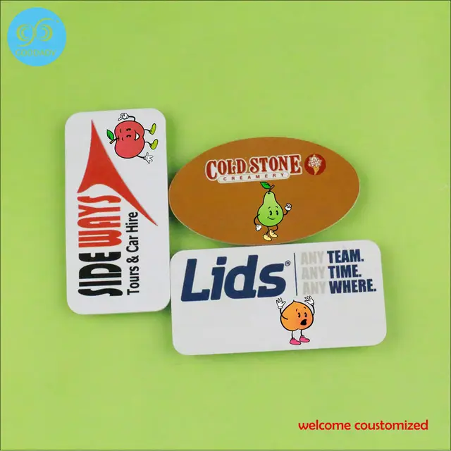 welcome to order fashion badge various pattern color shape for work work name badges