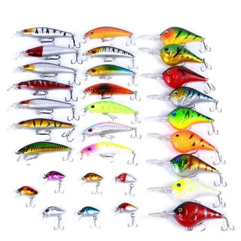 

Lure Set Fishing Lure Kits Crankbait Minnow Popper Soft Lures bait Fishing Lures Iscas Artificial Frog Lifelike Carp Tackle