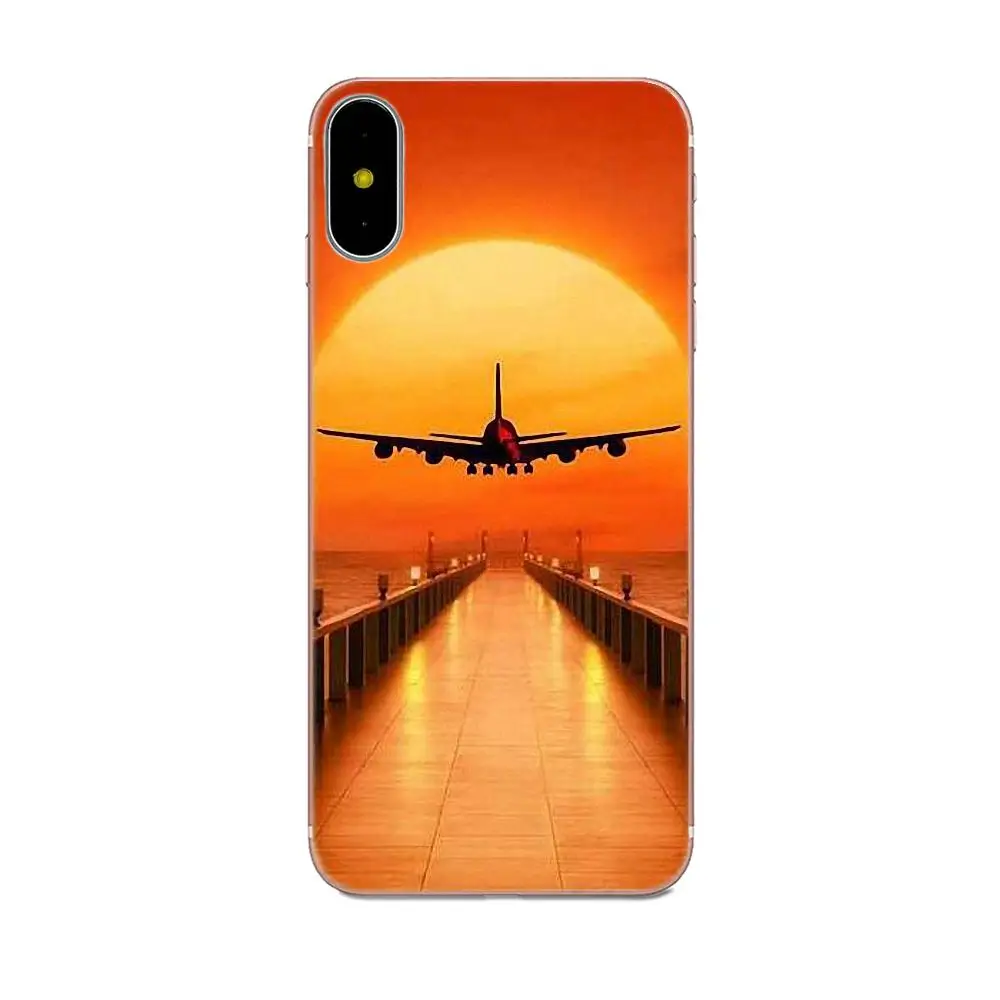 Друзья аэропорта самолет небо облако закат для Huawei Nova 2 V20 Y3II Y5 Y5II Y6 Y6II Y7 Y9 G8 G9 GR3 GR5 GX8