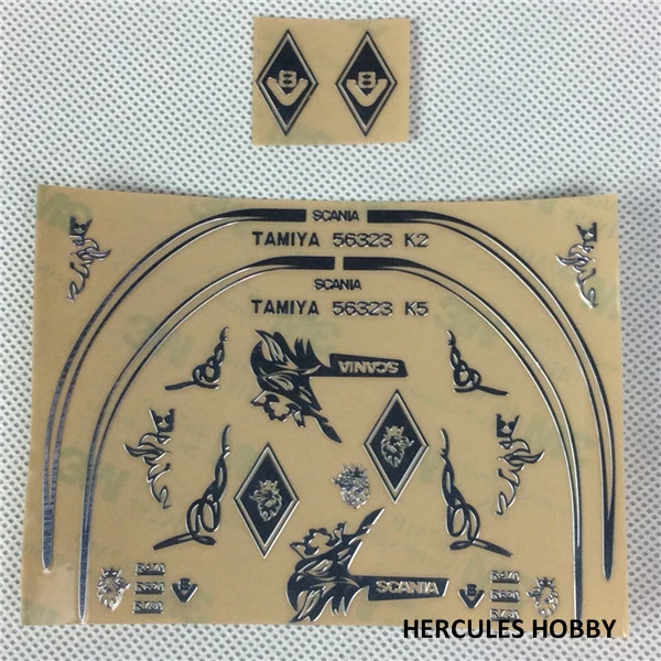 

[HERCULES HOBBY] 1/14 Scale Tractor Truck Scania Metal Sticker