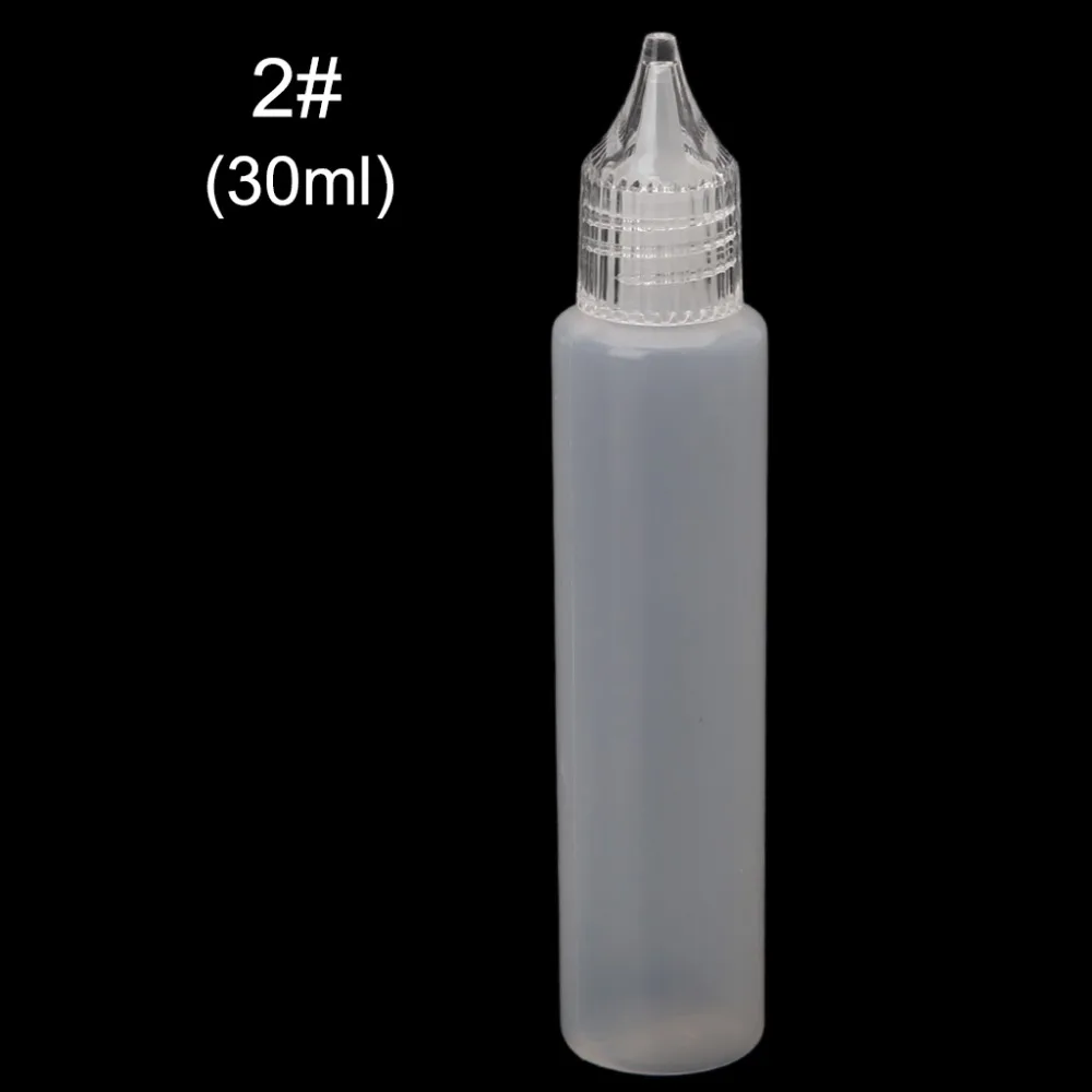 E-бутыль масла для сигареты электронная сигарета капельного наконечника прозрачный Пластик пустой жидкий флакон-капельница 10 Вт, 30 Вт, 50 мл
