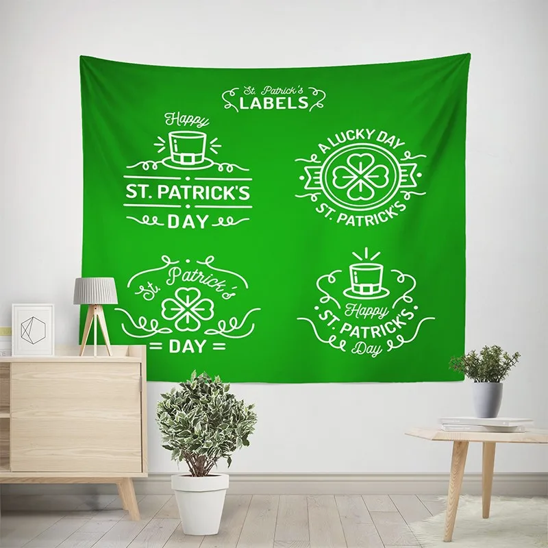 Beach towel Yoga picnic mat clover pattern explosion wall cloth tapestry | Дом и сад