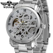 

WRG8047M4S1 new luxury skeleton Winner Automatic for men watch factory stainless steel bracelet free shipping with gift box