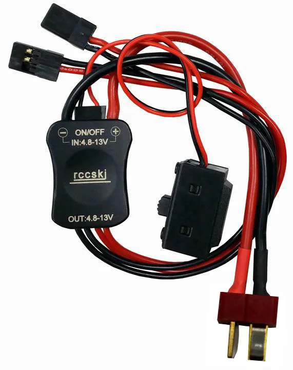 Large Current Electronic Power Switch with 15A Dual Output, XT60 / T Plug for High Voltage