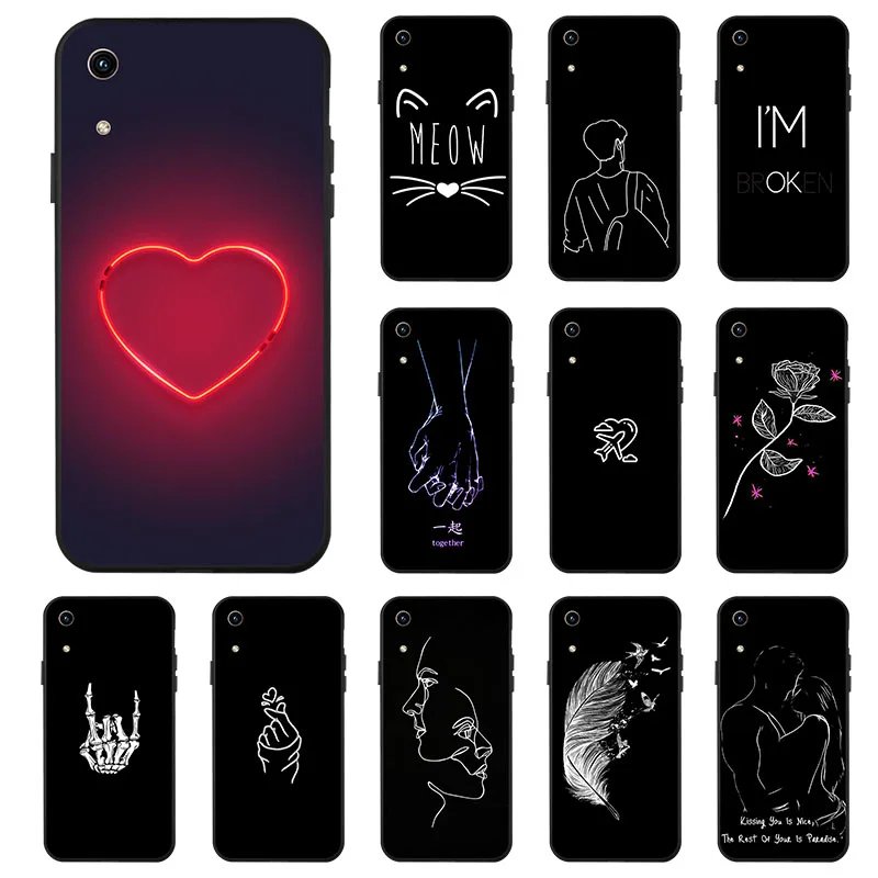 Чехол для Huawei Honor 8A мягкая задняя крышка из ТПУ чехол телефона с отпечатком пальца