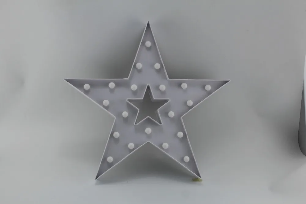

2019 3D LED Night Light Table Lamp Christmas Star big Night Lamp Romantic Battery