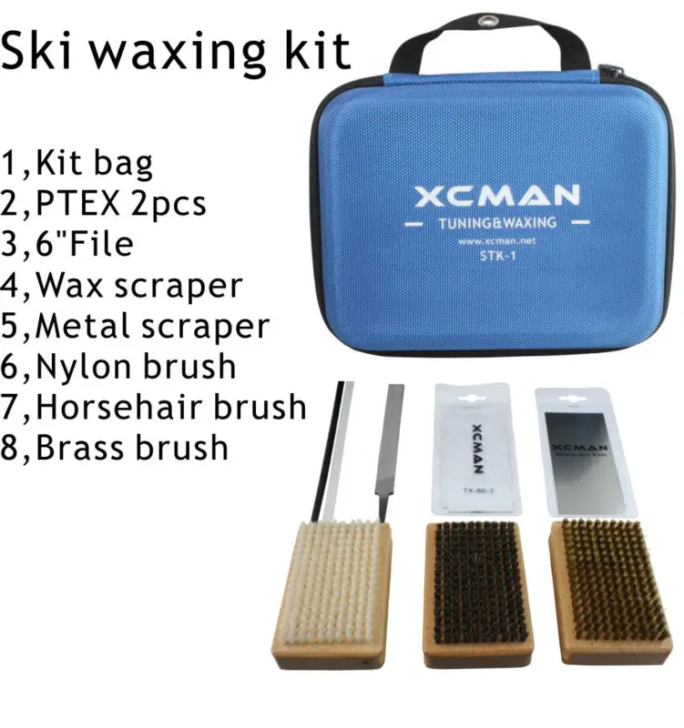 XCMAN Ткань Оксфорд 1680D Лыжный Сноуборд щетка для покрытия воском и тюнинговый комплект с сумкой для путешествий и мешочек для хранения STK-1 на молнии