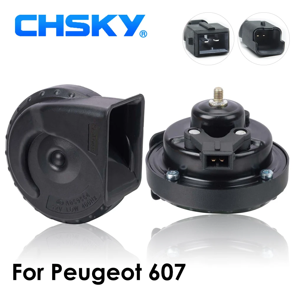 

CHSKY for PEUGEOT horn 12v For Peugeot 607 1999 2000 2001 2002 2003 2004 to 2010 car horn snail loud 110-129db car styling part