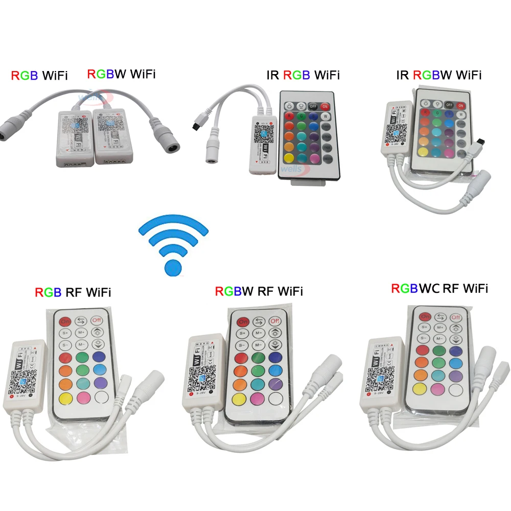 DC12-24V беспроводной wifi светодиодный RGB/RGBW Пульт дистанционного управления RF IOS/Android смартфон для RGBCW/RGBWW rgb светодиодная лента