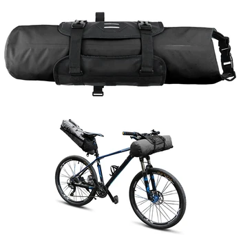 

Bike Front Tube Bag Large Capacity Waterproof Sport Bag Cover Bicycle Handlebar Basket Pack Cycling Front Frame Pannier Bicycle
