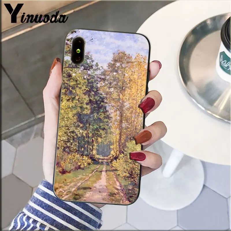 Yinuoda Клода Мона импрессионизма художника чехол для телефона для Apple iPhone 8 7 6 6S Plus X XS MAX 5 5S SE XR Чехол для мобильного телефона s - Цвет: A4