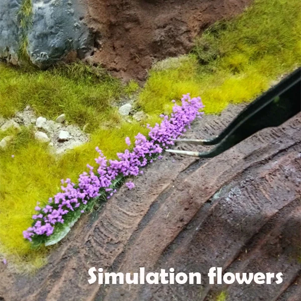Goedkoop Simulatie bloemen Zand tafel model Architectonische sc egrave;ne Outdoor Landschap Sc egrave;ne Platform DIY handgemaakte materialen