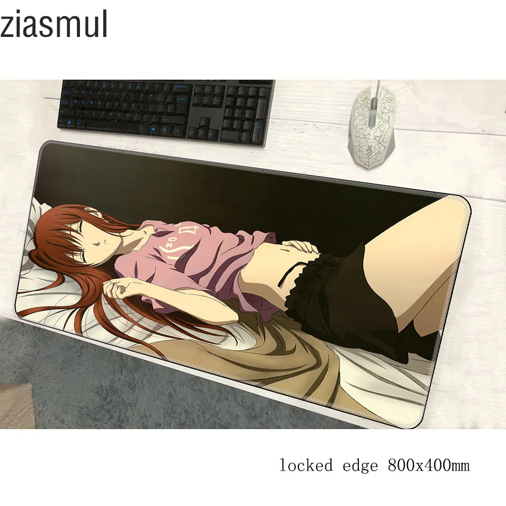 Steins Гейт padmouse 800x400x3 мм игровой коврик для мыши профессиональный геймер