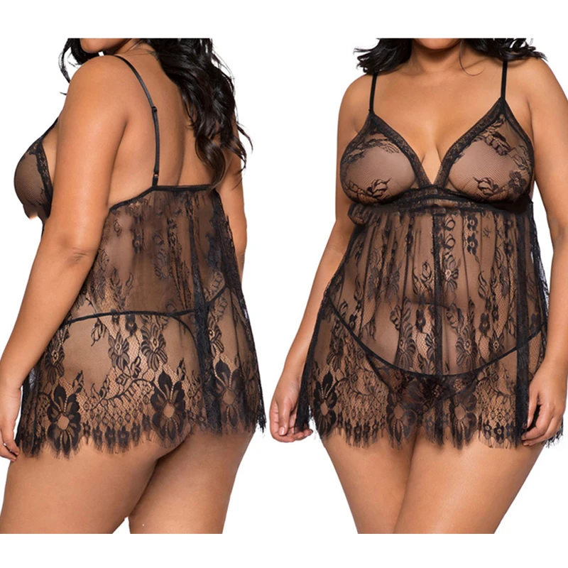 

Black Sexy Lace Slings Add Fun Conjoined Underwear for Women Plus Size L XL XXL XXXL Lingerie Sexy Hot Erotic