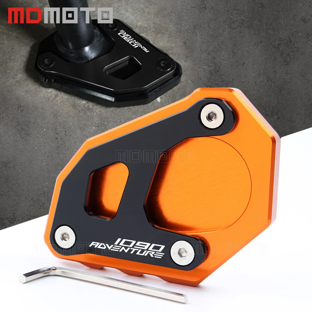 

1290 Adv Motorcycle CNC Aluminum Side Stand Enlarge Plate For KTM 1050 1090 1190 1290 Adventure Extension Pad Modified Accessory