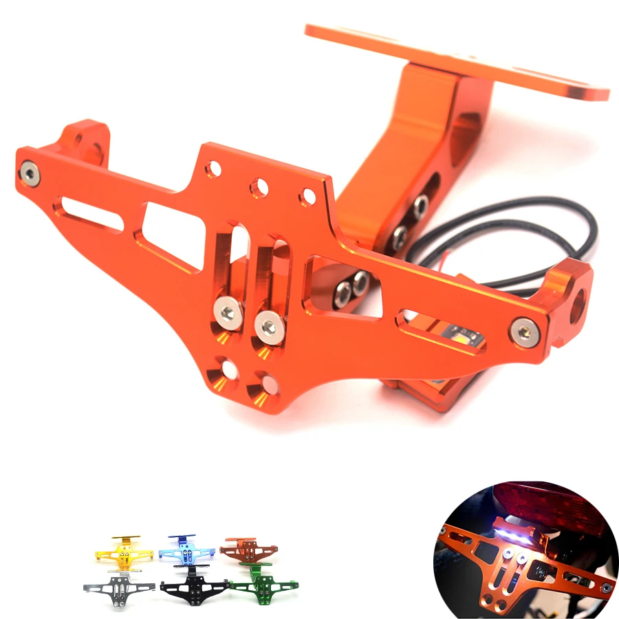 

Motorbike Adjustable Angle Aluminum License Number Plate Holder Bracket For DUCATI MONSTER 620/696/796/821/1200 DIAVEL 796 696 4