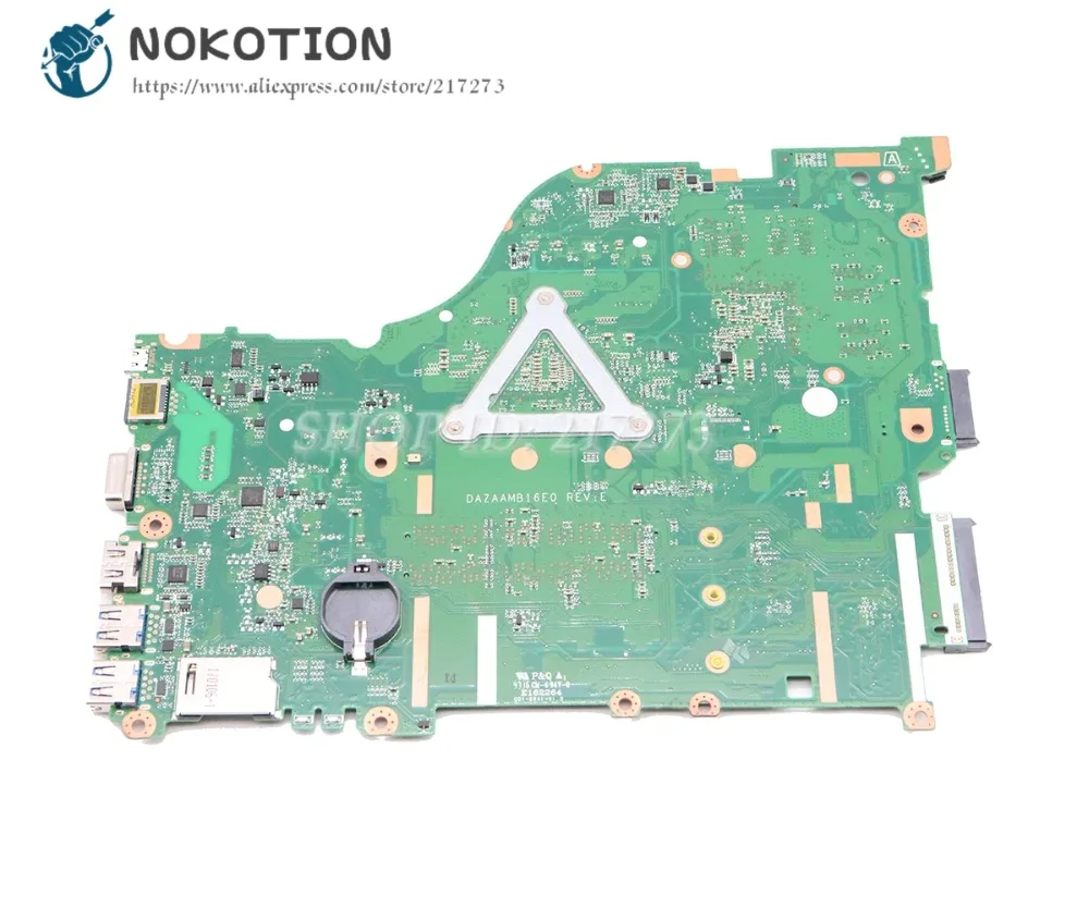  NOKOTION DAZAAMB16E0 NBGDZ11002 For Acer aspire E5-575 E5-575G Laptop Motherboard SR2EY I5-6200U CP