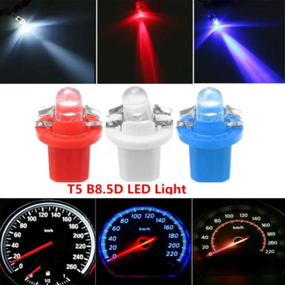 

10Pcs/Set 12V LED Light Dashboard Light Super Bright Car Light Width Lamp Instrument Panel Wide Angle 3000-4000MCD
