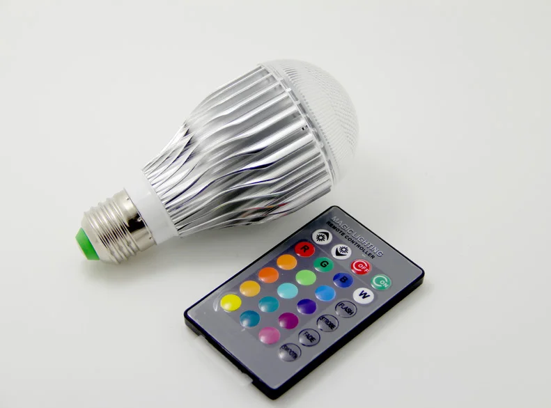 Лидер продаж волшебная светодиодная RGB лампа E27 10 Вт с ИК пультом ДУ|light e27|e27 led bulb