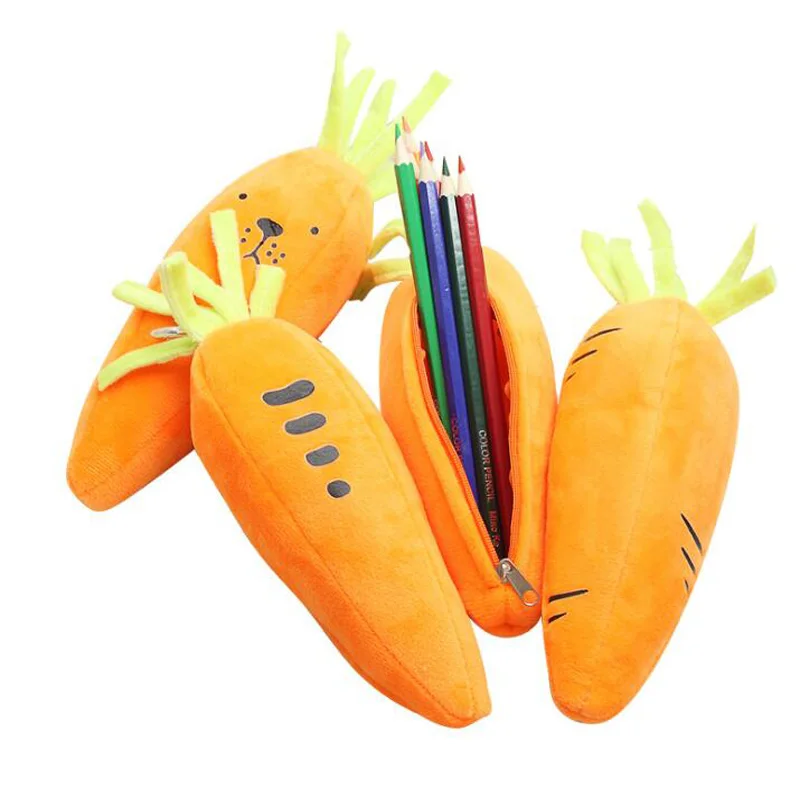 1 шт., креативный милый плюшевый Кошелек с морковкой, милая плюшевая игрушка для детей, Студенческая Мобильная Сумка, кошелек для мальчиков