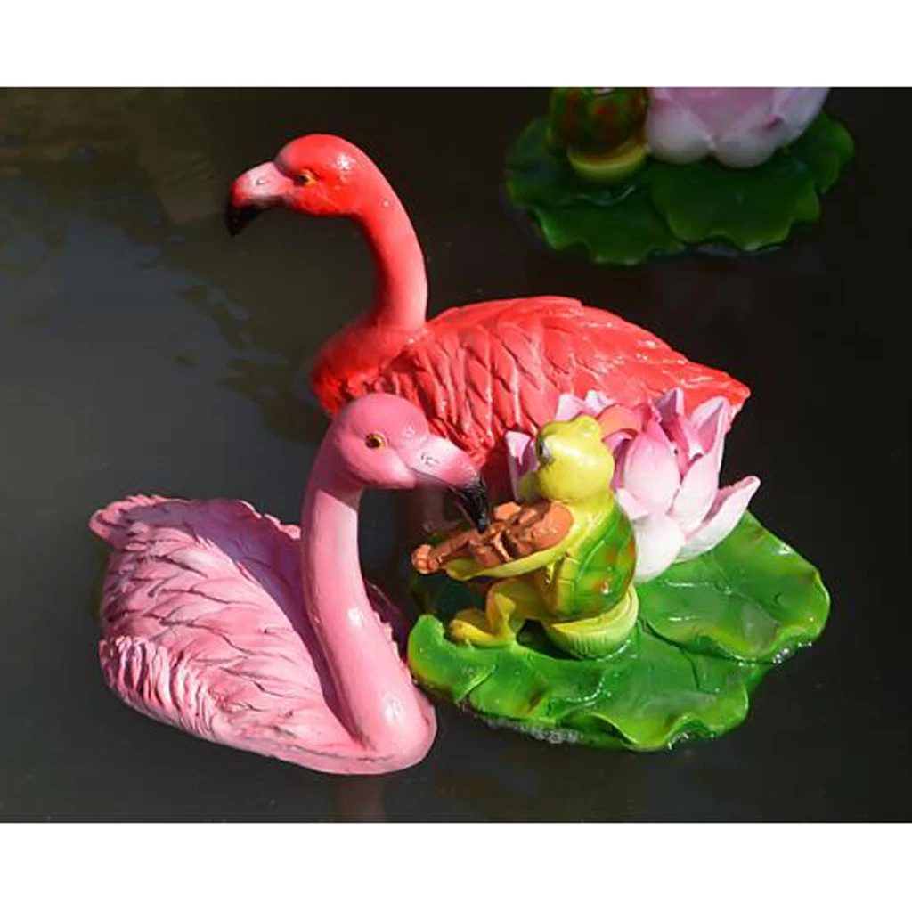Bright Pink&Red Flamingo Yard Ornament/Flamingo Lawn Ornaments Garden Decor Pond Pool Decor