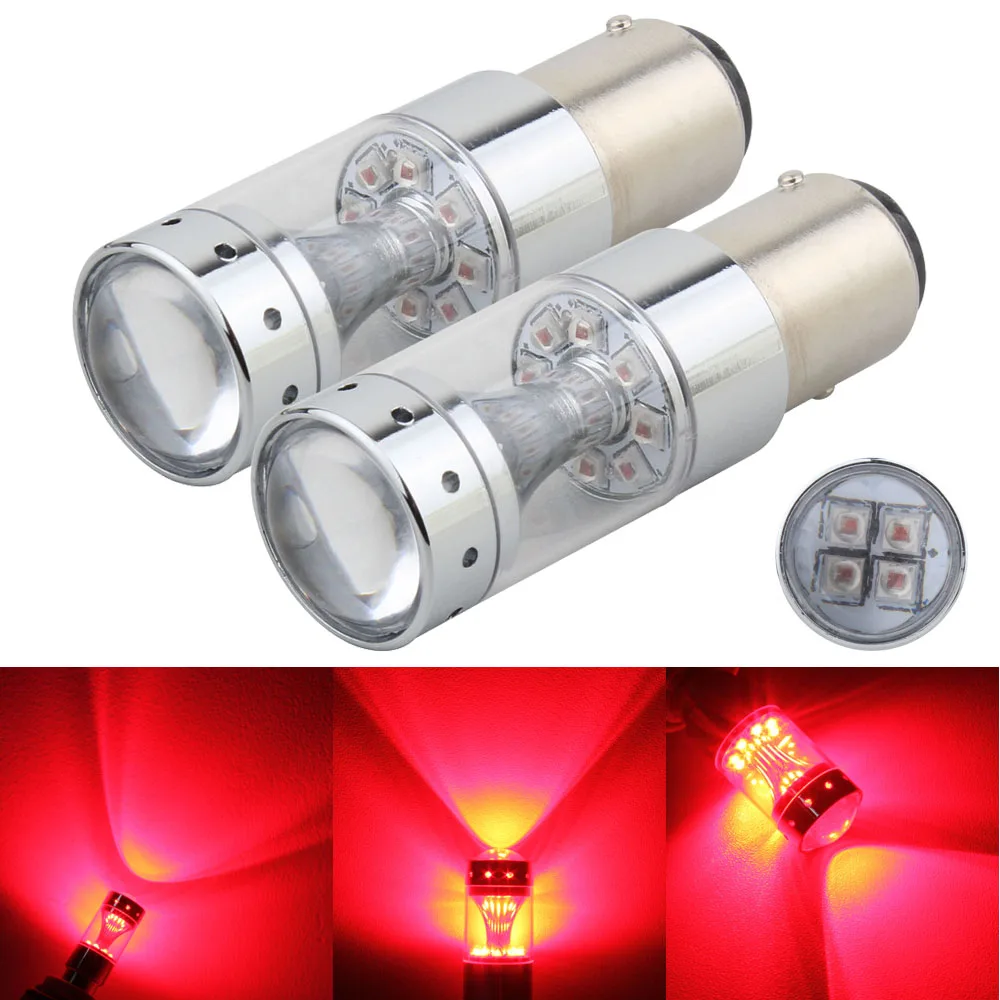 1157 Brake Light Red BAY15D P21/5W 60W CREE Chip XB D Car LED