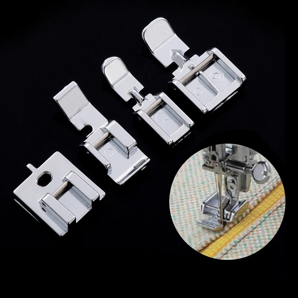 

2PCS Multifunction Household Sewing Machine Presser Foot Invisible Zipper Stitch Presser Feet Sewing Machine Accessories