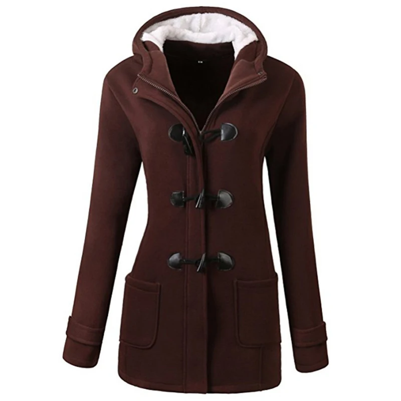 

Lastest style thick autumn Women Woolen Coat Fashion Female Stand Winter Jacket Warm Casual Plus Size Overcoat 2019 veste femme