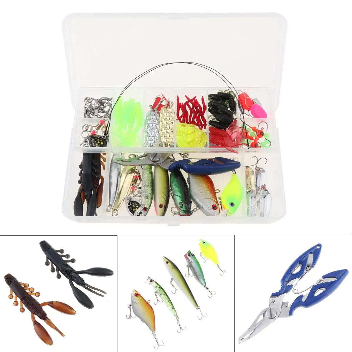 Buy 101PCS Almighty Fishing Lures Kit with Mixed Hard