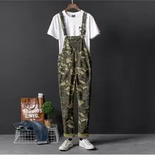 S-4XL европейских и американских камуфляж повседневные штаны мужские Весна и осень тенденция комбинезон Штаны Подтяжки Тонкий пара комбинезон