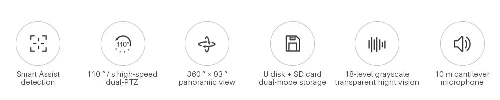 Xiaomi Mijia dafang smart 1080P wifi IP Cameras 120 Degree wide angle IR Night Vision cam wireless app control For Android IOS (2)