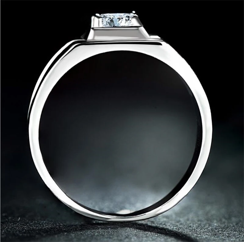 Yanhui роскошь,, циркон, обручальные кольца для мужчин, подарок, ювелирное изделие, 925 Твердое Серебро, обручальные кольца для мужчин, хорошее ювелирное изделие NR11