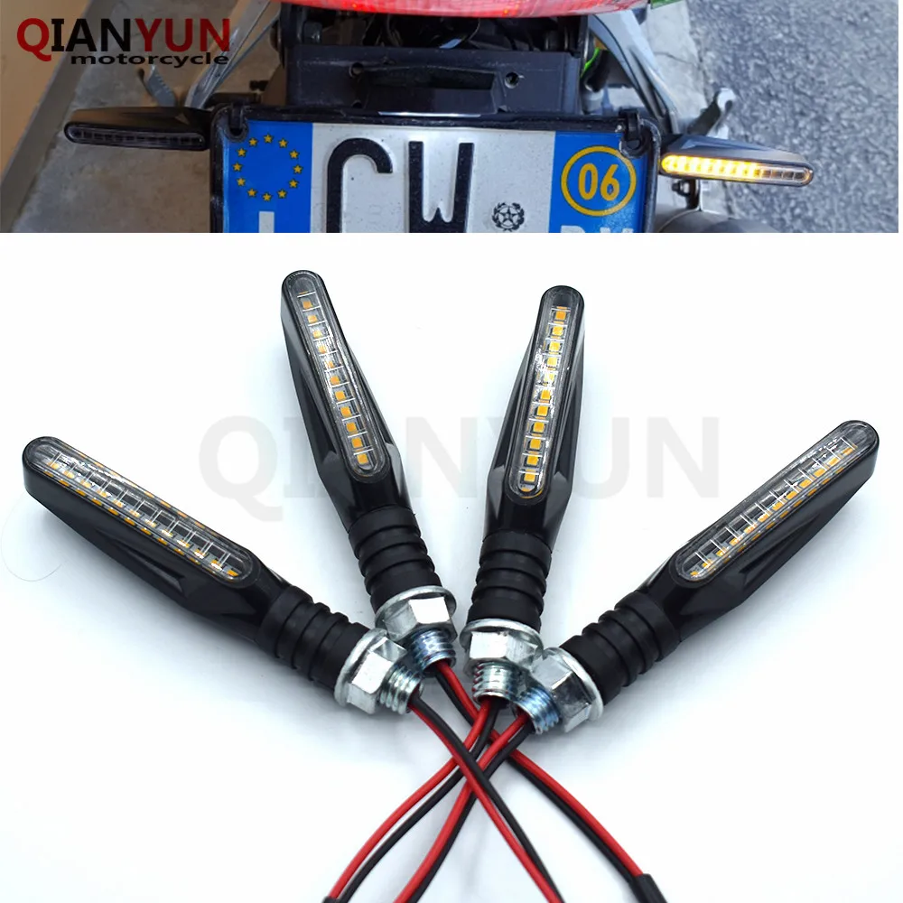 

Universal Motorcycle LED Flexible Turn Signal Indicator Amber Light For Triumph TIGER 1200 EXPLORER 2012-2015 Trophy/SE