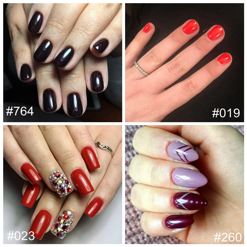 Elite99 15ml Soak Off Nail Gel Polish Gorgeous Color Gel Lacquer Top Base Coat Needed Semi Permanent Gel Nail Polish 4pieces/lot