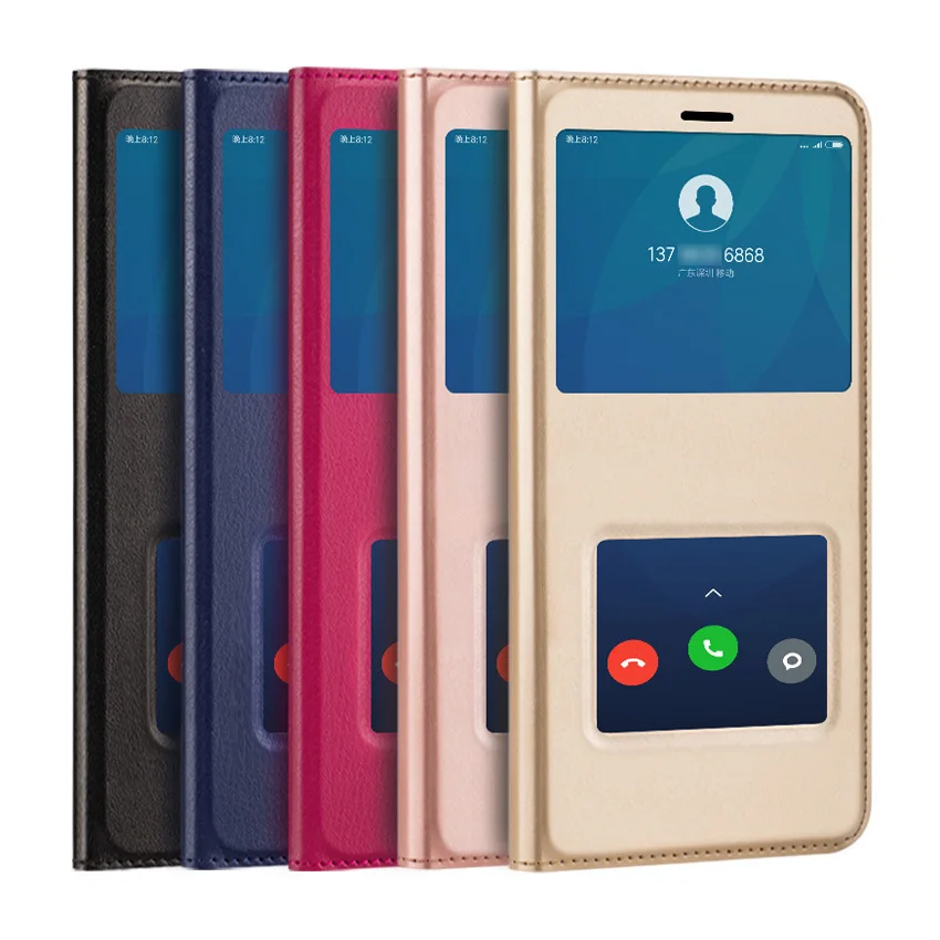 Откидной кожаный чехол для Xiaomi mi A2 6X A 2 6 X Xio Xao противоударный защитный с