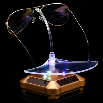

Solar energy display table rotating table glasses display frame rotating table glasses ornaments frame glasses shop window displ