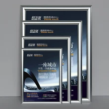 Рамка из алюминиевого сплава, золотой черный короб для рекламы, рамка для плаката, размер на заказ