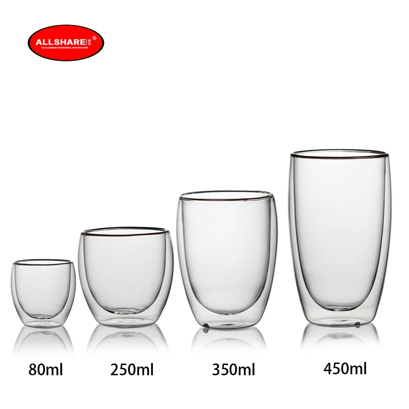 Free shipping lowest price handmade blown set of 2pcs coffee tea cup