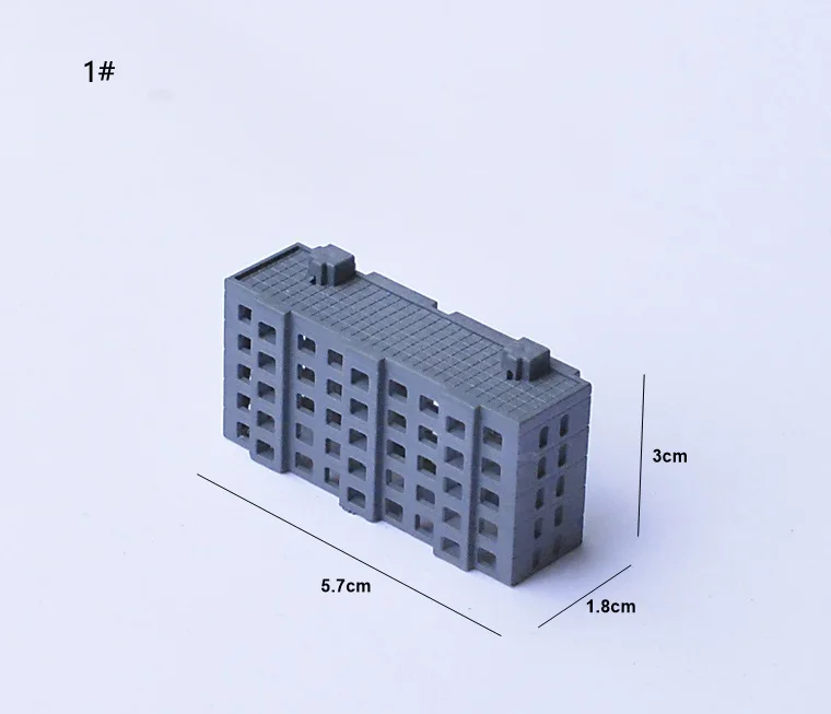 DIY модель строительные наборы ABS пластик жилое здание завод Офис школа Хо поезд наборы - Цвет: 1
