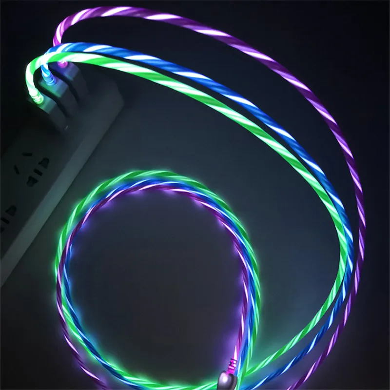 مضيئة USB كابل بيانات 2.4A سريع المصغّر USB نوع C الهاتف المحمول كابل ل فون سامسونج غالاكسي هواوي Xiaomi الهاتف المساعدون مضيئة USB كابل بيانات 2.4A سريع المصغّر USB نوع C الهاتف المحمول كابل ل فون سامسونج غالاكسي هواوي Xiaomi الهاتف المساعدون