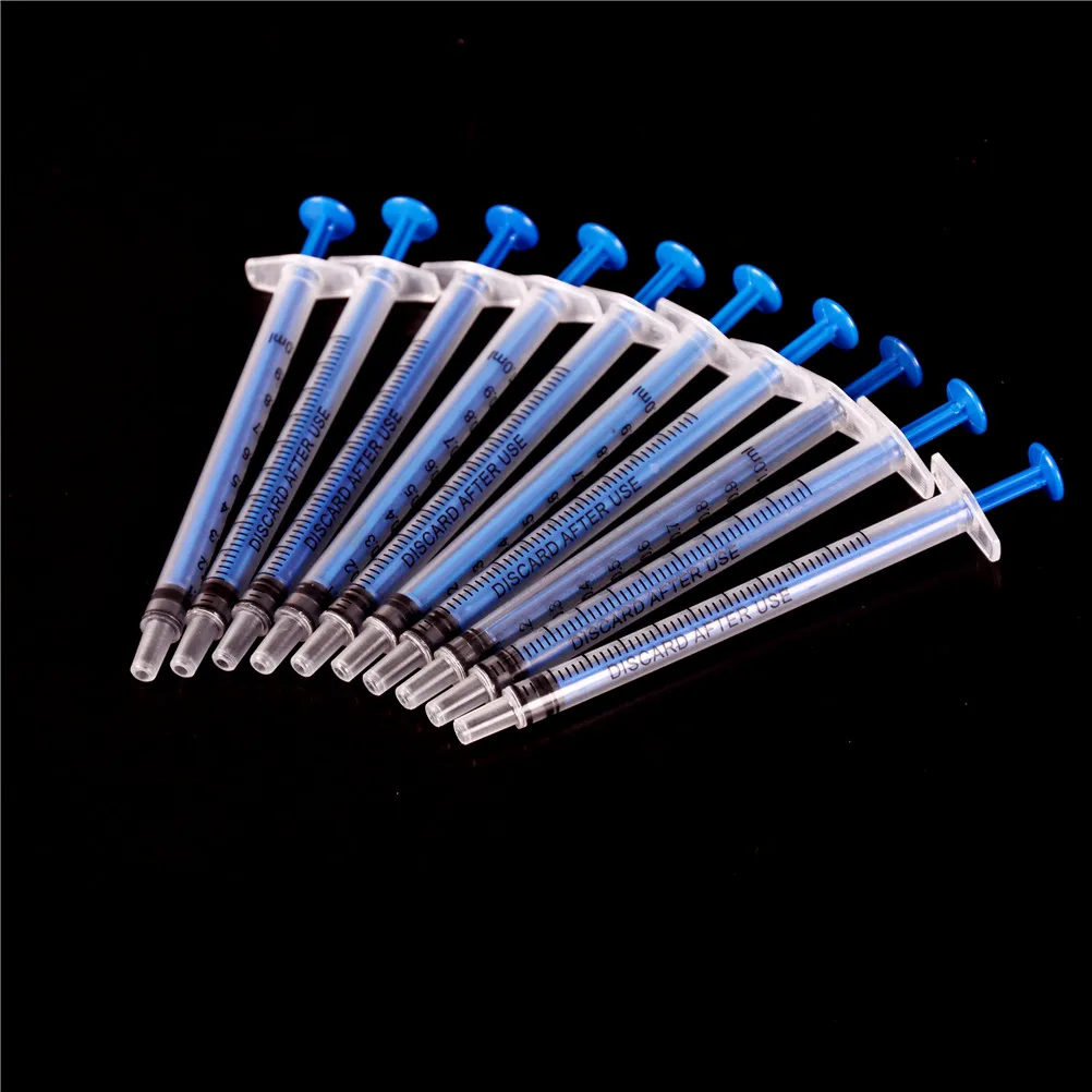 

Disposable Plastic Nutrient Syringe Injector 1mL 10PCS Slim Nutrient Syringe for Kitchen Cooking Syringe