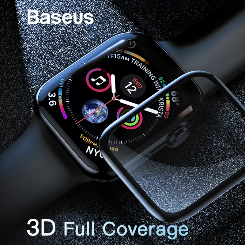 

0.3 mm Safety glass for Apple Watch 4 full coverage tempered glass screen protection scratch-resistant film 9 H