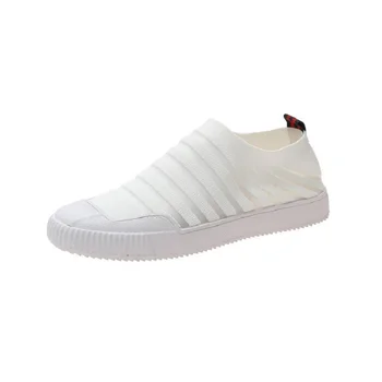 

Shoes women 2019 new summer low to help fly woven square head flat shoes casual mesh breathable women's shoes