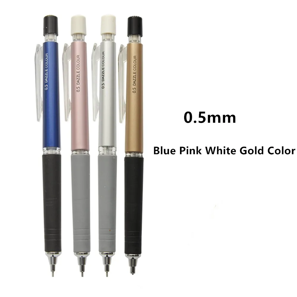 1 шт 0,5 мм и 0,7 мм автоматический чертёжный карандаш, разные цвета механический карандаш с мини стиранием
