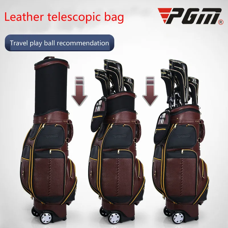 #^Special Price Whole cattle leather golf ball package men ball bag multifunction consignment air bag