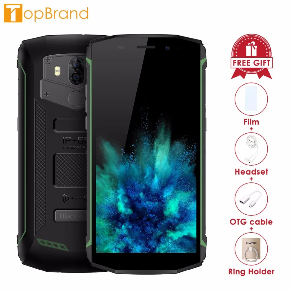 Blackview BV5800 Pro Smartphone 5.5" Screen 2GB RAM 16GB ROM Android 8.1 MTK6739 Quad Core 1.5GHz Wireless Charging NFC 4G OTG
Blackview BV5800 Pro Smartphone 5.5" Screen 2GB RAM 16GB ROM Android 8.1 MTK6739 Quad Core 1.5GHz Wireless Charging NFC 4G OTG