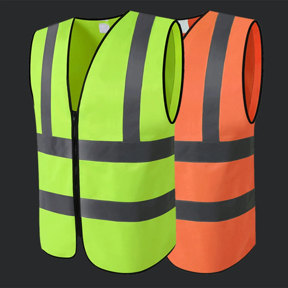 Уличная Ночная езда бегущая Hi-Vis безрукавка Светоотражающая куртка безрукавка для активного отдыха в ночное время свободный размер