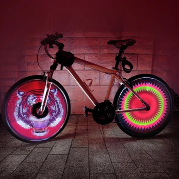 

64 LED Rechargeable DIY Wheel Light Spoke Light Auto Speed Change Programmable DIY Light Bicycle Accessories Waterproof