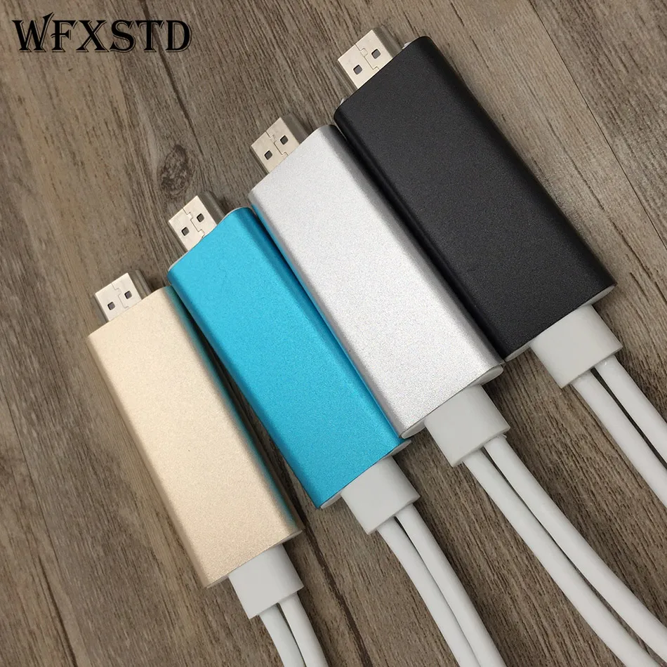2 м Plug and play телефон Экран к HDMI кабель для передачи данных для iPhone 5/5S/5C/6/6 S/6 Plus/7/7 plus iPad Телефон Экран видео-hdmi ТВ HD ТВ
