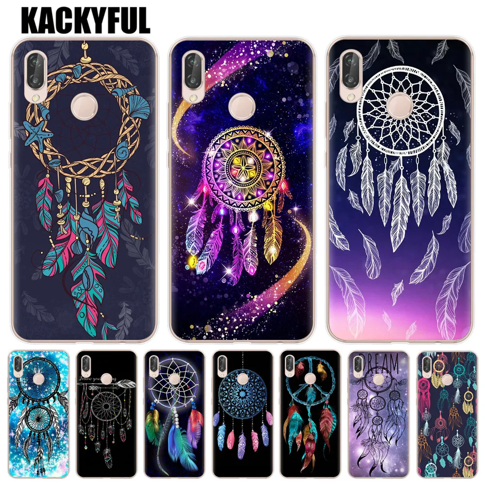 

Dreamcatcher Colourful Feathers Case For Huawei P20 P10 Mate 10 20 Lite Pro P9 P8 Lite 2017 Honor 10 9 Lite 6X 7X Soft TPU Cover